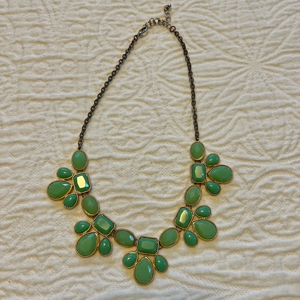 Green Statement Necklace